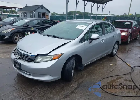 2012 Honda Civic Lx из США, поврежденный, VIN 19XFB2F55CE319196